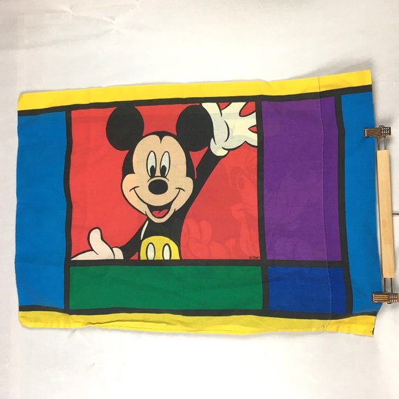 Disney Other - Vintage 90s pillowcase Mickey Mouse Goofy cover